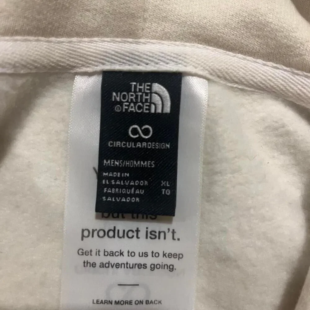 The-north-face Men's White and Cream Hoodie